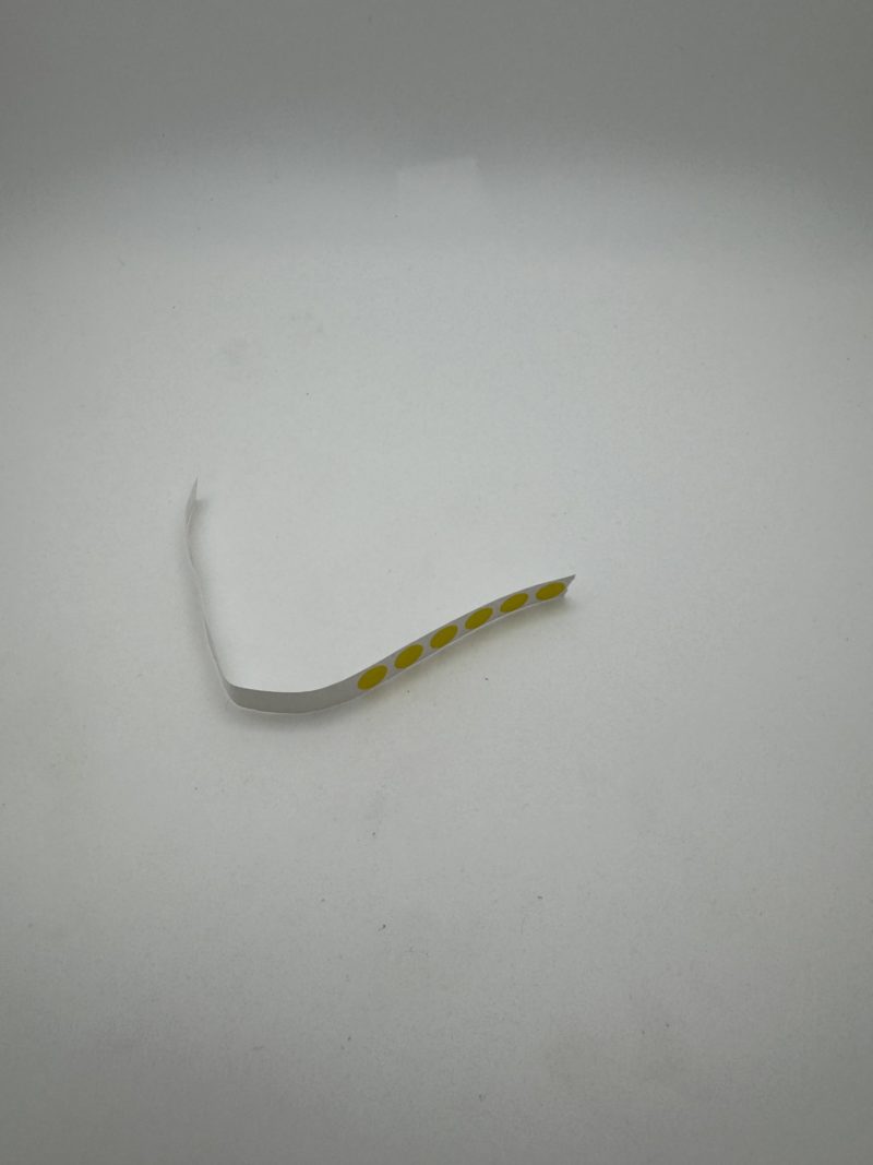 Label,Yellow,0.25in Diameter